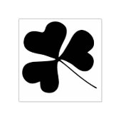 Fun Irish Kleeblatt Floral Leaf - Kurze Steppe Gummistempel (Prägung)