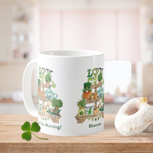 Fun Irish Knickack Stand Custom St Patrick's Day Kaffeetasse