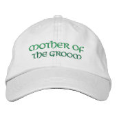 Fun Irish Mother the Groom Wedding Hat Bestickte Baseballkappe (Vorderseite)
