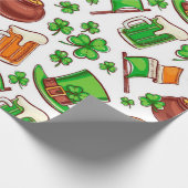 Fun Irish Pattern Geschenkpapier (Ecke)