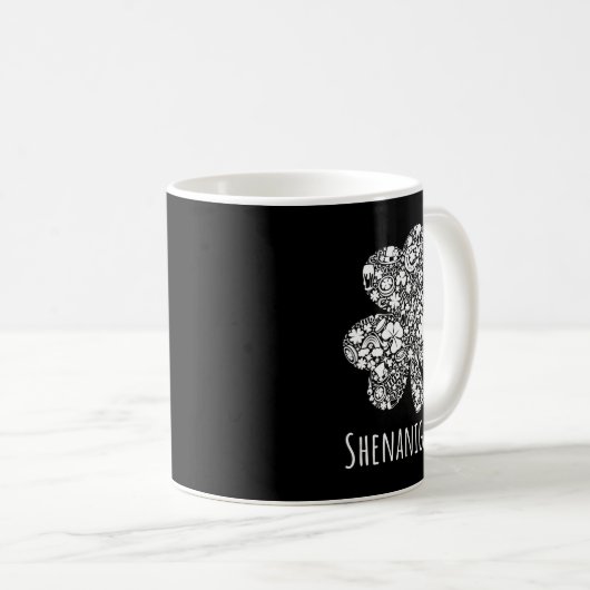 Fun Irish Shenanigator St Patrick Day Geschenk Kaffeetasse (VorderseiteRechts)