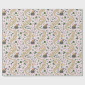 Fun Irish St Patricks Day Leprechaun Kleeblatt Luc Geschenkpapier (Flach)