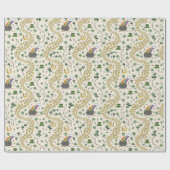 Fun Irish St Patricks Day Leprechaun Kleeblatt Luc Geschenkpapier (Flach)