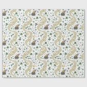Fun Irish St Patricks Day Leprechaun Kleeblatt Luc Geschenkpapier (Flach)