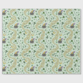 Fun Irish St Patricks Day Leprechaun Kleeblatt Luc Geschenkpapier (Flach)