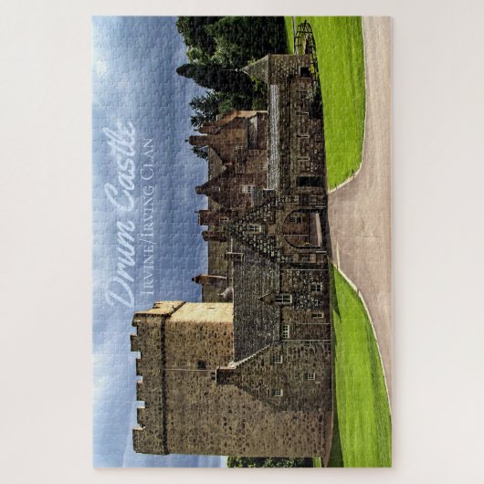 Fun Irvine/Irving Clan Drum Castle Landschaftlich  Puzzle (Vertikal)
