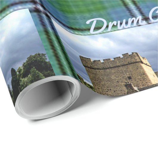 Fun Irvine/Irving Clan Drum Castle & Tartan Geschenkpapier (Rolleneckpunkt)