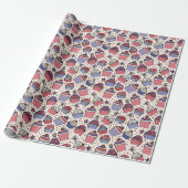Fun Ivory 4. Juli Patriotic Cupcakes Geschenkpapier (Ungerollt)