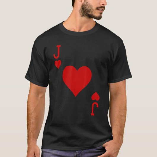 Fun Jack of Hearts Cute playing card costume idea T-Shirt (Vorderseite)