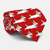 Fun Jack Russell Terriers Pattern Dog Lover's Kraw Krawatte (Gerollt)
