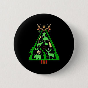 Fun Jagd Hirsch und Elk Hunter Weihnachtsbaum Hun Button