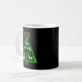Fun Jagd Hirsch und Elk Hunter Weihnachtsbaum Hun Kaffeetasse (Vorderseite Links)