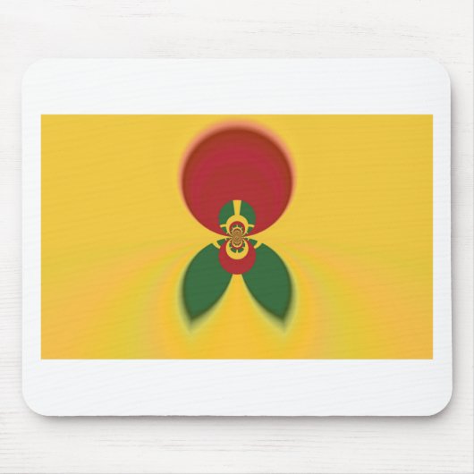 Fun Jamaican Raster Gift Colors Mousepad (Vorne)