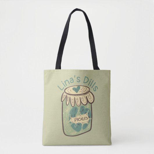 Fun Jar von Pickles Dill Green Food Lover Tasche (Vorderseite)