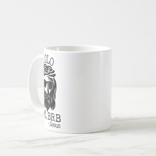 Fun Jesus Easter Yolo Jk Brb Sims Kaffeetasse (Vorderseite Links)
