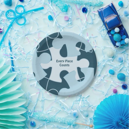 Fun Jigsaw Puzzle Custom Birthday Party Motto Pappteller (Party)