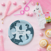 Fun Jigsaw Puzzle Custom Birthday Party Motto Pappteller (Party)