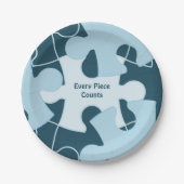 Fun Jigsaw Puzzle Custom Birthday Party Motto Pappteller (Vorderseite)