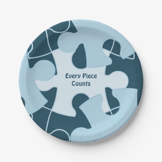 Fun Jigsaw Puzzle Custom Birthday Party Motto Pappteller (Vorderseite)