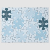 Fun Jigsaw Puzzle Happy Birthday Custom Name Seidenpapier (Vorderseite)