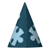 Fun Jigsaw Puzzle Kids' 5th Happy Birthday Blue Partyhütchen (Rückseite)