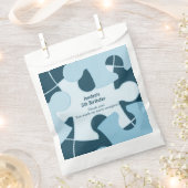 Fun Jigsaw Puzzle Kids Birthday Blue Thank You Geschenktütchen (Ausgeschnitten)