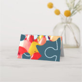 Fun Jigsaw Puzzle Kids Birthday Platzkarte (Rückseite)