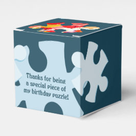 Fun Jigsaw Puzzle Kids Birthday Thank You Cube Geschenkschachtel