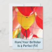 Fun Jigsaw Puzzle "Mock" 12pc Custom Photo B'day Karte (Vorderseite)