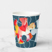 Fun Jigsaw Puzzle Motto Custom Accent Image 8oz Pappbecher (Rechts)