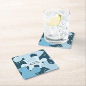 Fun Jigsaw Puzzle Pieces Motto Rechteckiger Pappuntersetzer (Vor Ort)
