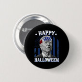 Fun Joe Biden glückliches Halloween verwirrt für 4 Button (Vorne & Hinten)