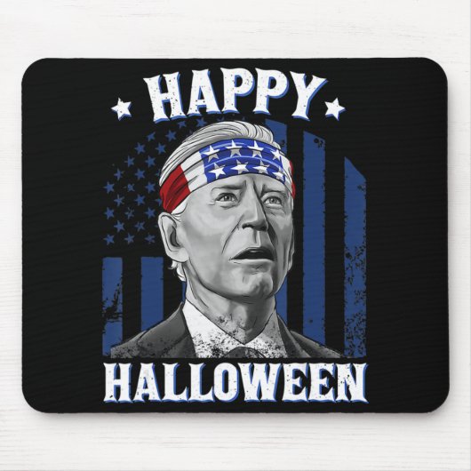 Fun Joe Biden glückliches Halloween verwirrt für 4 Mousepad (Vorne)