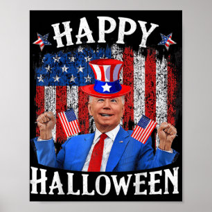 Fun Joe Biden Happy Halloween für Amerikanische Un Poster