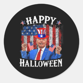 Fun Joe Biden Happy Halloween für Amerikanische Un Runder Aufkleber