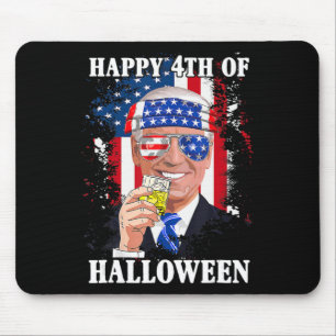 Fun Joe Biden Happy Halloween Verwirrte den Juli Mousepad