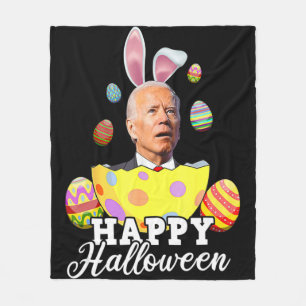 Fun Joe Biden Happy Halloween verwirrte Osterfahru Fleecedecke