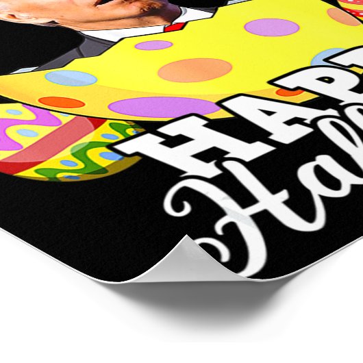 Fun Joe Biden Happy Halloween verwirrte Osterfahru Poster (Ecke)