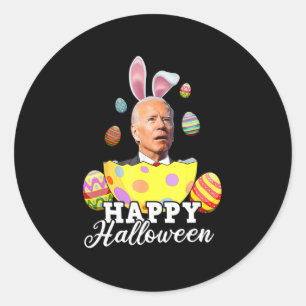 Fun Joe Biden Happy Halloween verwirrte Osterfahru Runder Aufkleber