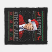 Fun Joe Biden Happy the July Ugly Weihnachten Fleecedecke (Vorderseite (Horizontal))