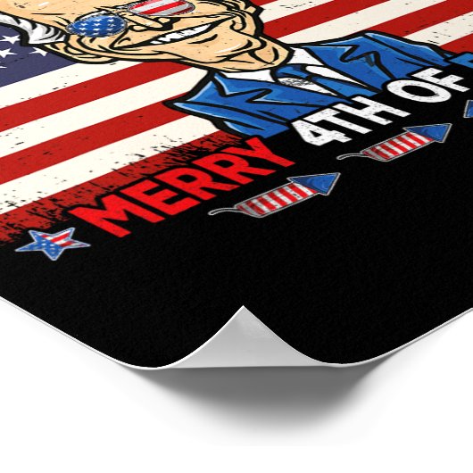 Fun Joe Biden Merry 4. Osterdesign 4. Poster (Ecke)