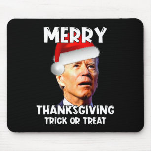 Fun Joe Biden Weihnachtsmannmütze Merry Erntedank Mousepad