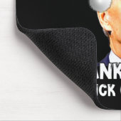 Fun Joe Biden Weihnachtsmannmütze Merry Erntedank Mousepad (Ecke)