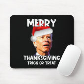 Fun Joe Biden Weihnachtsmannmütze Merry Erntedank Mousepad (Mit Mouse)