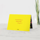 Fun Joke-Nachricht und zany gemischte Farbgestaltu Karte (Rückseite)