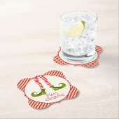 Fun Jolly Christmas Elf Legs Holiday Bracket Untersetzer (Vor Ort)