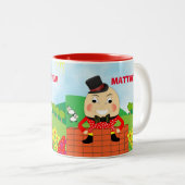 Fun Jolly Humpty Dumpty Niedlich Personalisiert Zweifarbige Tasse (VorderseiteRechts)