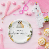 Fun Joy Lily Twin Dual Joint Double Quinceanera Pappteller (Party)