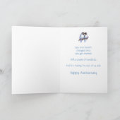 Fun Jubiläum Love Vogel Spaß Karte (Innenseite)