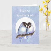 Fun Jubiläum Love Vogel Spaß Karte (Gelbe Blume)